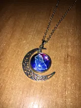 Collar de 12 Constelaciones signos del zodiaco cabujón de cristal pendiente de luna creciente cadena de clavícula collar de regalo de cumpleaños para mujer