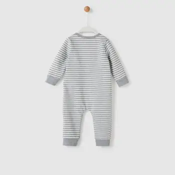 

Baby pyjamas gray striped
