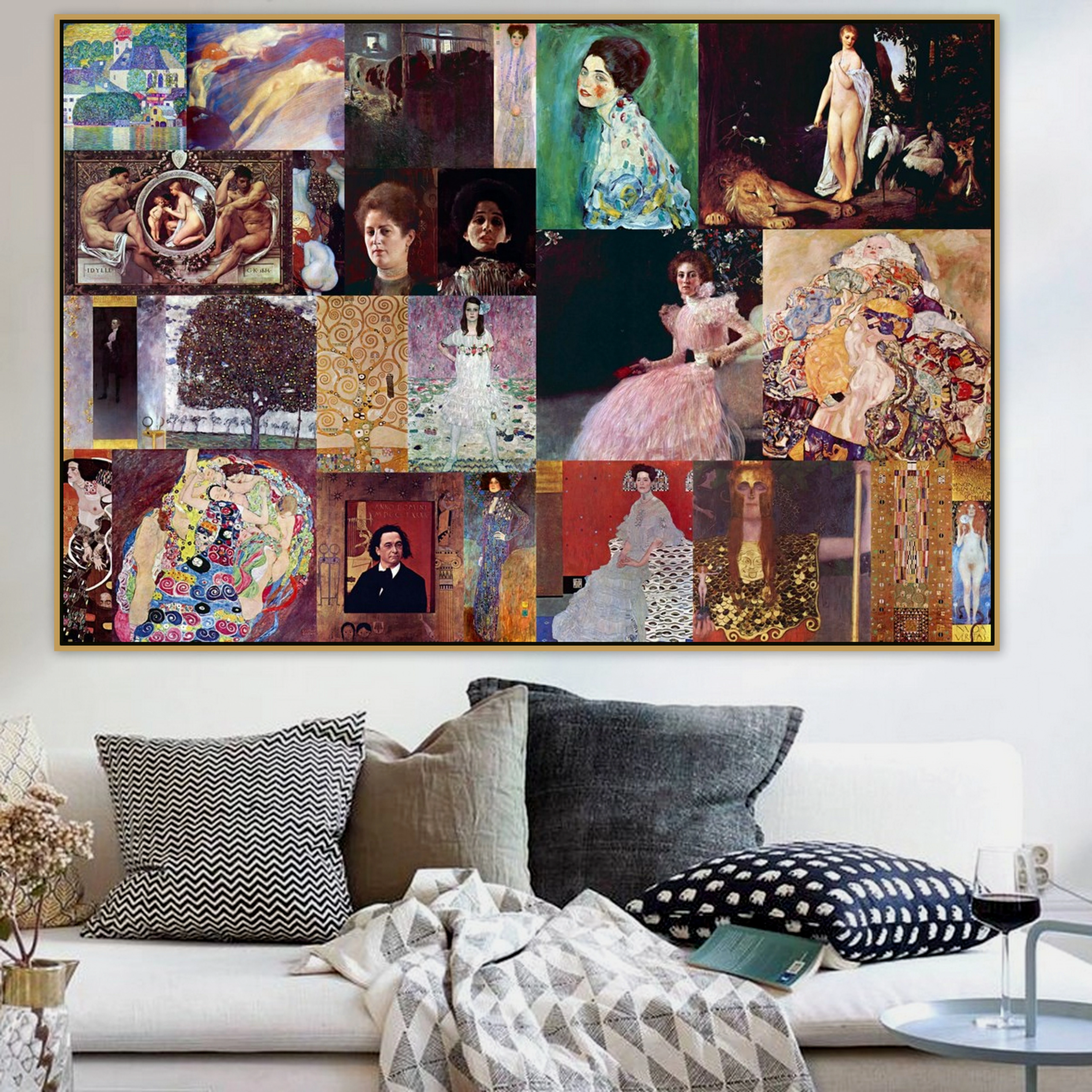 Gustav Klimt Old Famous Master Artist Eugenia Primavesi Canvas Painting Photo Collage Print For Home Wall Decor Wall Artwork Painting Calligraphy Aliexpress