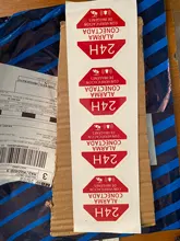 Pegatina plastico alarma interior-exterior  Rojo