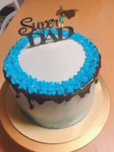 Cake-Decorations Topper Birthday Cupcake Daddy Happy-Fathers Acrylic Party Best Super-Dad