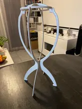 Soporte para pelucas de plástico, accesorio Ajustable y colorido, cabeza de maniquí de 18x36Cm, peluca plegable soporte para pelucas, 1 unidad