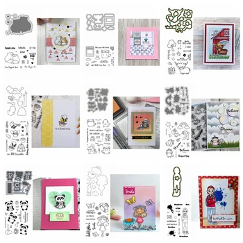 

Cool Guy Beach Girl Dreamy Unicorn Spring Bee Create Panda Cutting Dies Match Clear Stamp DIY Card Make Scrapbook New 2020
