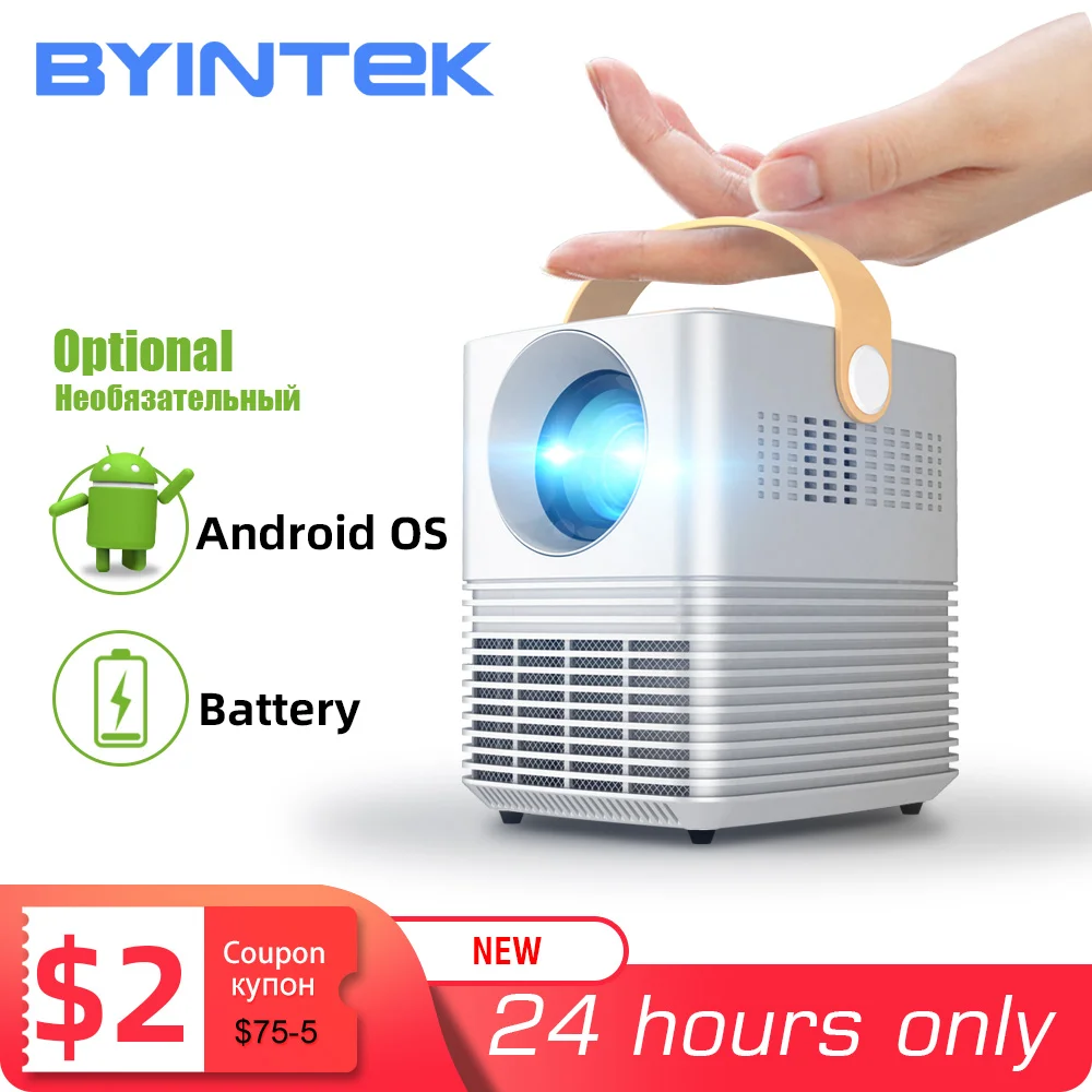 Beamer Video-Game Mini Projector Android Byintek C720 Portable Home Theater Full-Hd 1080P