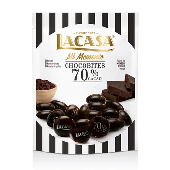 

Lacasa Mi Momento Chocobites 70% cacao · 150g.