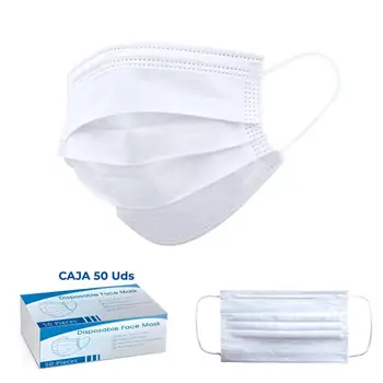 

Box 50 x white Triple layer hygienic mask-disposable fast delivery
