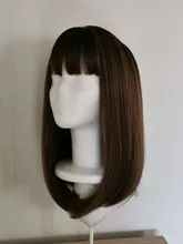 Synthetic Wigs Bangs Short Bob-Hair Louis Ferre Brown Lolita Golden-Blonde Women Cosplay