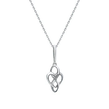 

Silver Pendant with diamonds sunlight sample 925