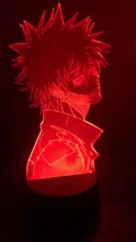 Led-Light 3d-Lamp Bedroom Decor Gift Manga Acrylic Academia Cool Dabi Anime Colorful