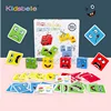 Educational Toys Emotion Change Blocks Expressions Puzzles Early Learning Education Montessori Toy Kids Wood Cube Table Games 1