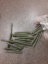 Terminal de pesca de carpa, 100 Uds., gancho de pesca, tubo de punta de goma, mangas antienredos, conectar con anzuelos para pesca de carpa, cajas de aparejos de pesca de 53mm