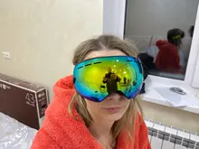 COPOZZ-Gafas de esquí para hombre y mujer, lentes de Snowboard para esquiar, protección UV400, antiniebla