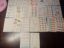 Fake Tattoo Sticker Art Heart Colorful The-Body Waterproof Xuanya on 30pcs/20pcs-Set