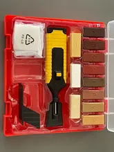 Kit de reparación de suelos laminados, sistema de cera para arreglar arañazos de muebles, herramienta de reparación, encimera de suelo, carcasa resistente, Chips, herramienta de reparación de arañazos