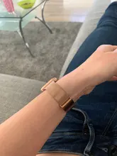 Correa delgada para Apple Watch SE 6/5/4, 40MM y 44MM, correa de Metal para iWatch Series 3/2/1, 38MM y 40MM