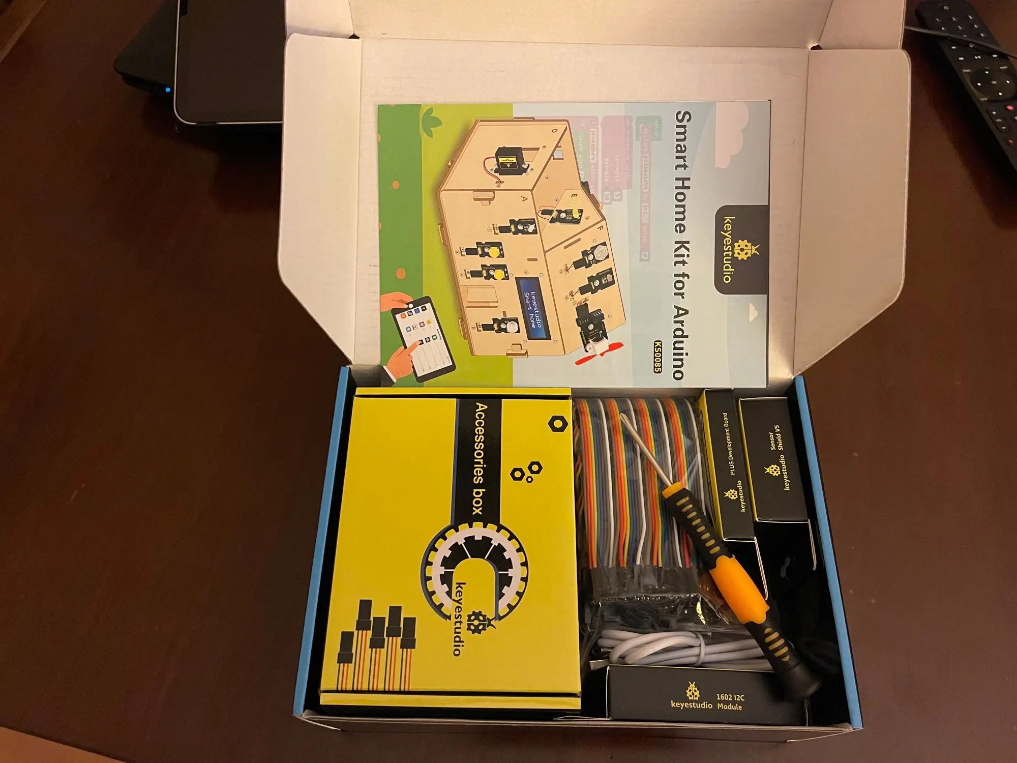 Отзыв о товаре Набор Keyestudio для умного дома, сделай сам с платой плюс, стартовый набор для Arduino, сделай сам, стержень, сделай сам, электронный комплект, соответствие CE (без батареи) от пользователя Покупатель