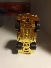 Disney Pixar-juguetes de Cars para niños, coche de rescate de fuego dorado, Rayo McQueen, Jackson Storm, de aleación de Metal fundido a presión, regalo de cumpleaños