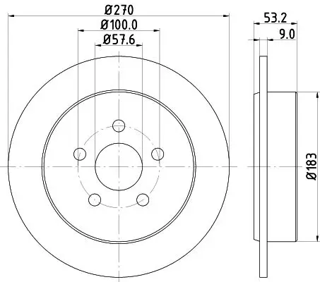 Диск тормозной задн. CIRRUS(JR) NEON Stufenheck(PL) NEON(PL