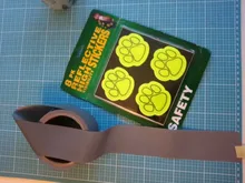 Tela de poliéster reflectante para ropa, 5cm de ancho, EN471