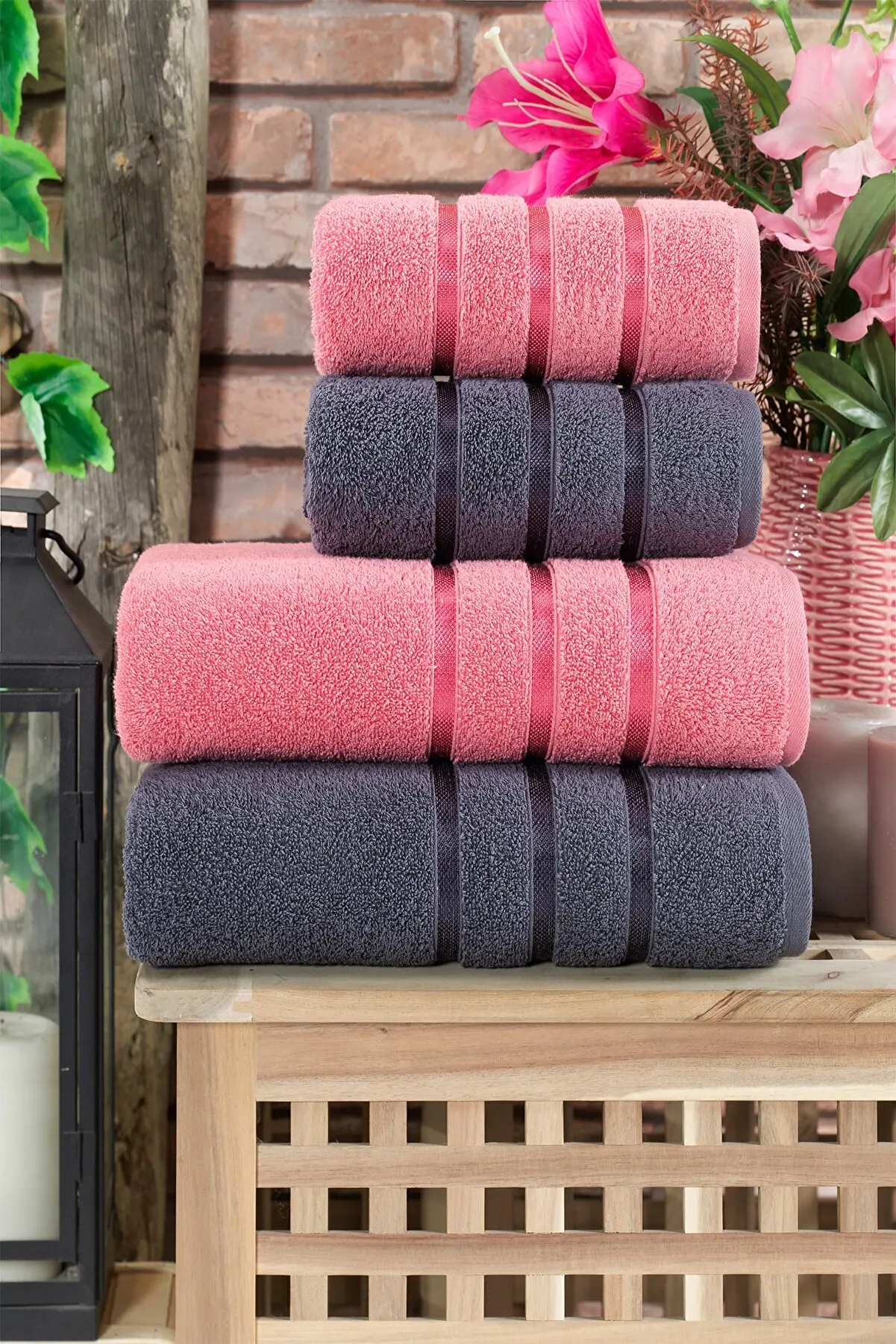 Bath Towels Set Original 100 Turkish Cotton Soft Natural Absorbent and