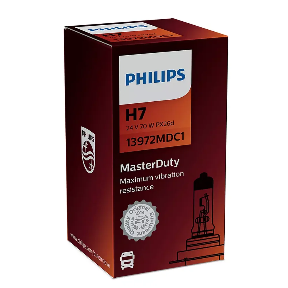 Лампа H7 24V 70W PX26d MasterDuty +130% | Автомобили и мотоциклы