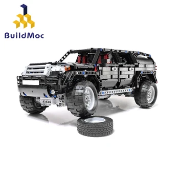 

BuildMoc 1419pcs City Creator AWD Wagon Car Building Blocks For Technic RC Car AWD SUV Mk2 MOV Bricks Education Toys For KIDS