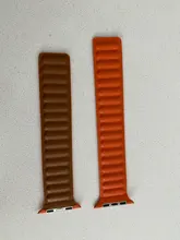 Correa de enlace de cuero para Apple watch, banda de 44mm, 40mm, 38mm, 42mm, pulsera de bucle magnético original, iWatch seires 3, 5, 4, 6 SE