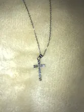 Colgantes de Cruz para mujer y hombre, Color dorado y negro, cristal, cruz de Jesús, joyería, venta al por mayor