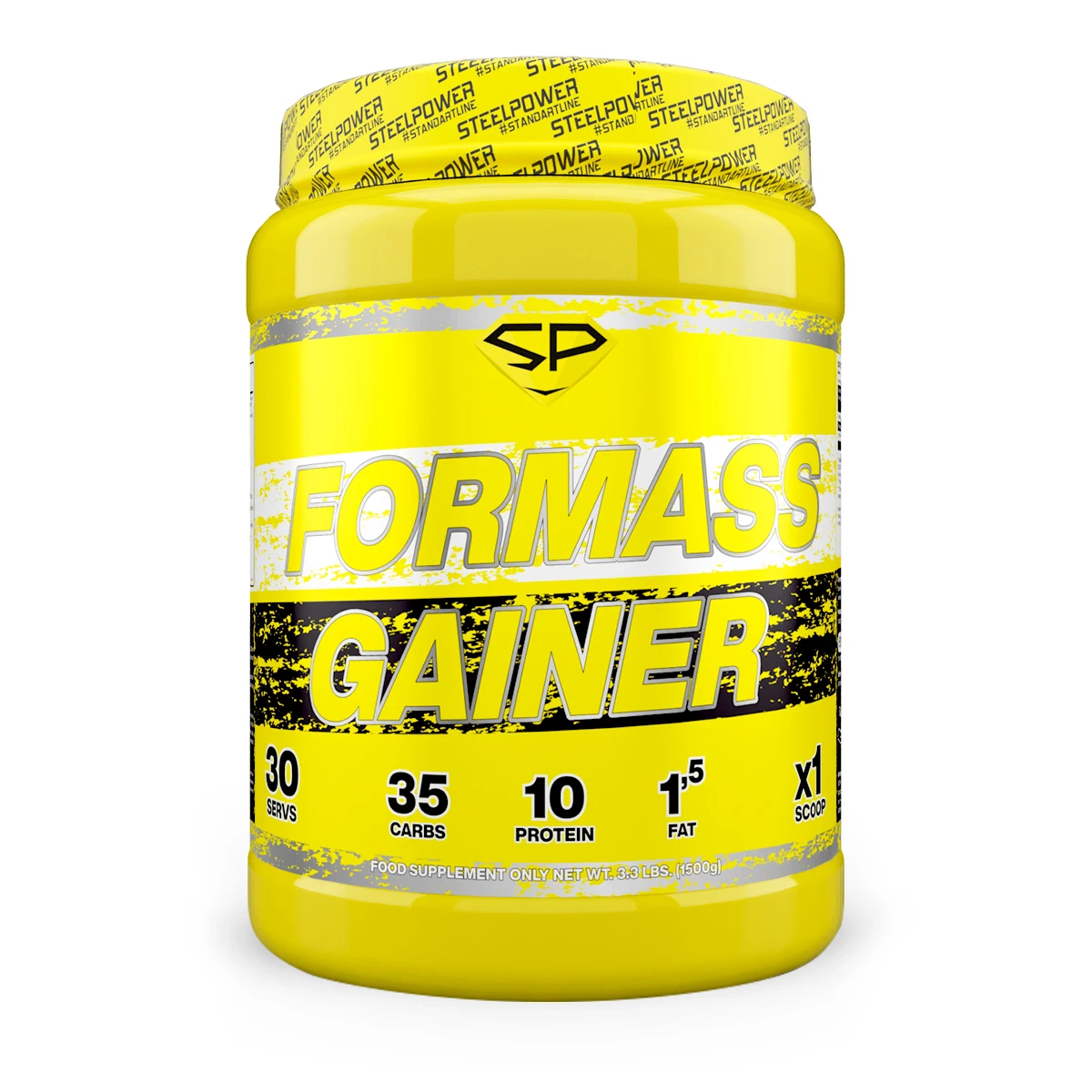 STEELPOWER / Гейнер с быстрыми углевлдами FOR MASS GAINER 20% белка 1500 гр 20 порций 286 ккал | Спорт