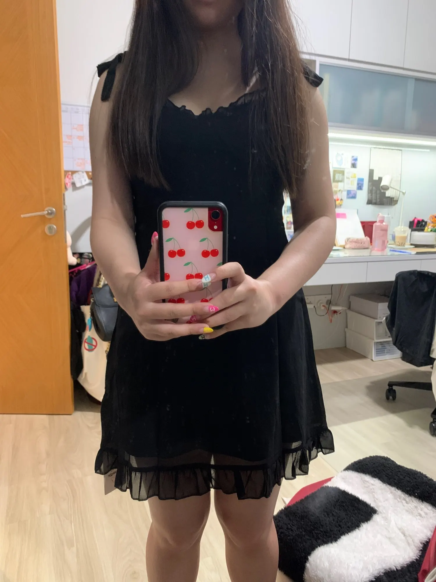 Pastel gothic E-girl Black Mini Dresses photo review
