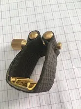 Sujetador de saxofón Clip Alto Tenor Soprano saxofón ligaduras tapa de sujeción para saxofón clarinete boquilla de baquelita