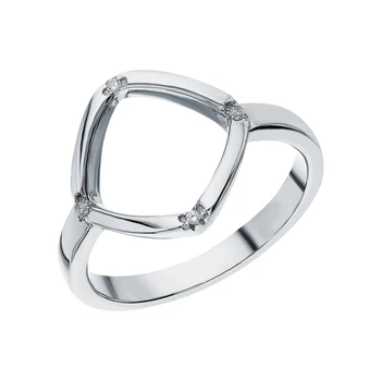 

Silver ring with cubic zirconia sunlight sample 925