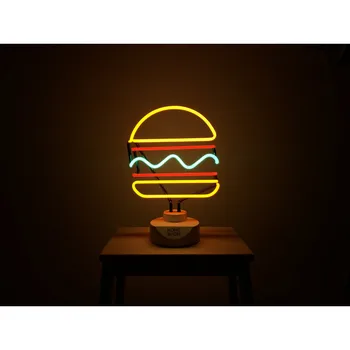 

Neon lamp Rich and powerful "(Burger)