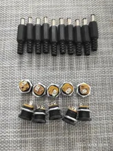 Female Jack Connector Plugs Screw-Nut Panel-Mount Power-Socket Plastic DC022 10PCS 5pairs