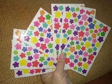 6 unids/pack papelería lindo pegatinas de papel adhesivo de escamas estética DIY diario material escolar, Scrapbooking Kawaii para notebook