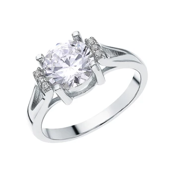 

Silver ring with cubic zirconia sunlight sample 925