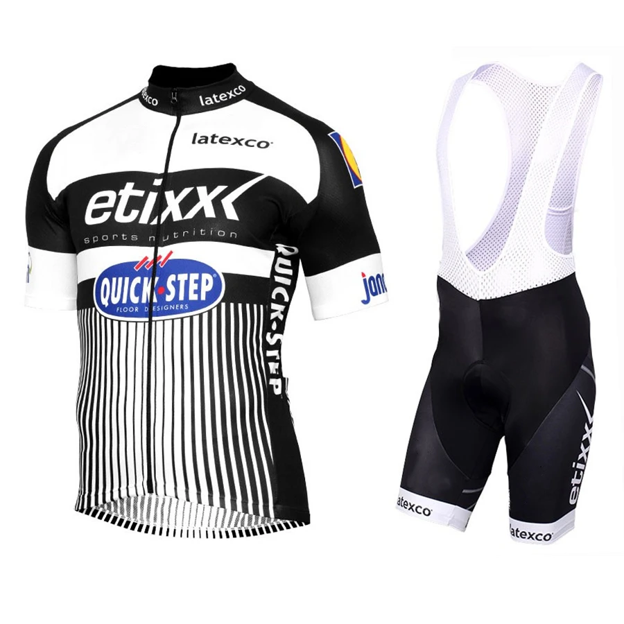 Новинка, быстроходная велосипедная майка pro team, мужской летний комплект, completini ciclismo, велосипедная одежда, ropa de hombre, нагрудник, гелевые шорты - Цвет: Белый