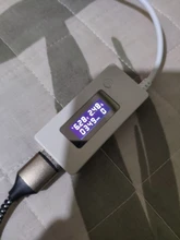 Amperímetro de cola blanca de KCX-017 con pantalla LCD, medidor de Monitor de capacidad de corriente de voltaje Mini USB, Detector de 3V-7V, medidor de corriente móvil