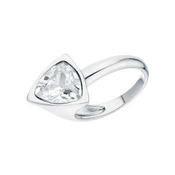 

Silver ring with cubic zirconia sunlight sample 925