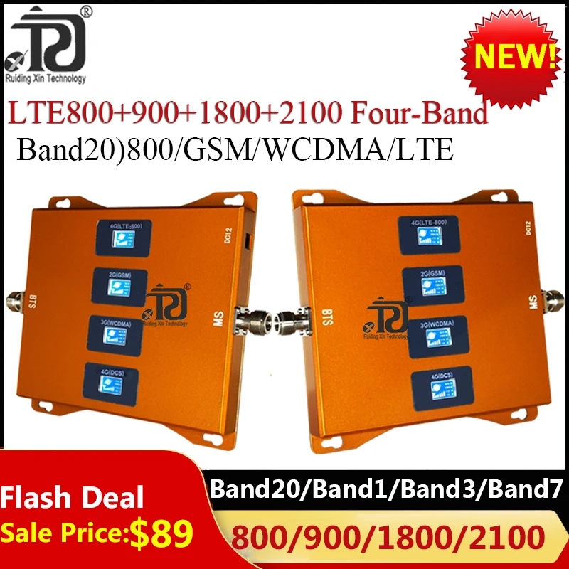Four-Band Internet Cellular Ampifier LTE 800 900