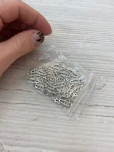 30 Uds. De dijes de alfiler de seguridad para pañales de bebé 19x6mm colgante de Color plateado bronce tibetano, fabricación de joyas antiguas DIY artesanal