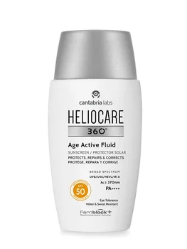 

Heliocare 360 age active fluid spf 50 50ml anti-ageing facial sunscreen.