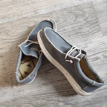 Zapatos de lona transpirables vulcanizados para hombre, calzado plano, suave e informal, de verano y otoño, talla 48, novedad de 2019