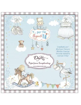 

LITTLE BOOK FOR SCRAPBOOKING BABY NI "AND FINALLY YOU came along" 2018 24 SHEETS DAYKA