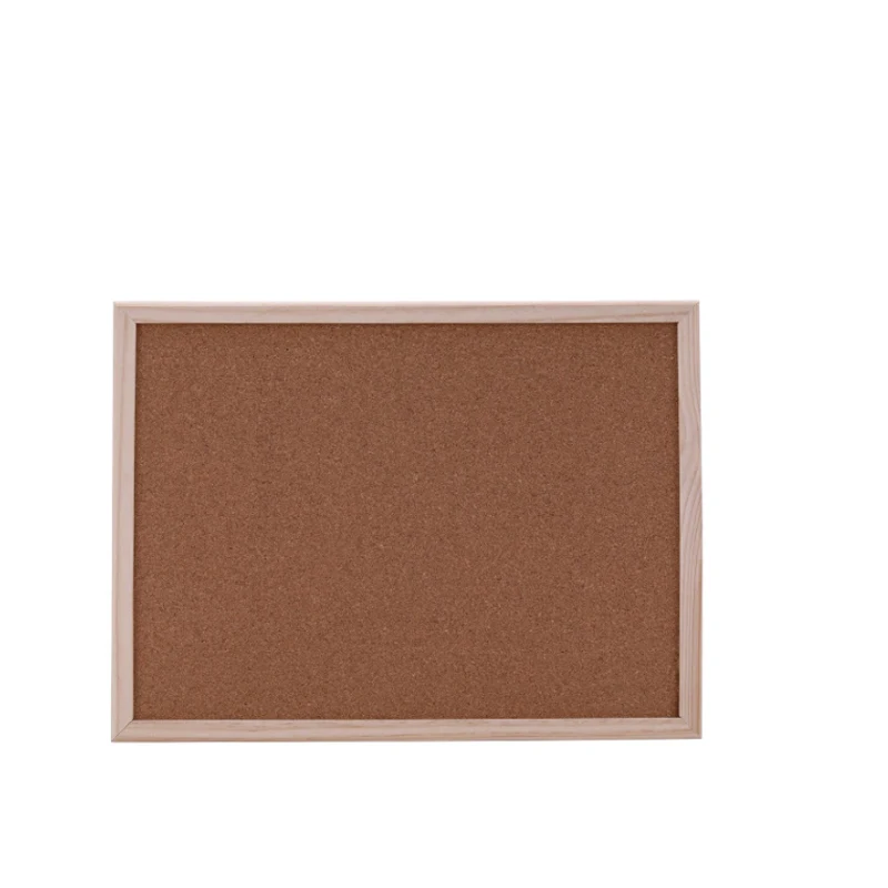 Cork Board Convenience Note Pin Message Notice Board Wooden Frame Hide Pin Holes Office School DIY Memo Message Board Accessorie
