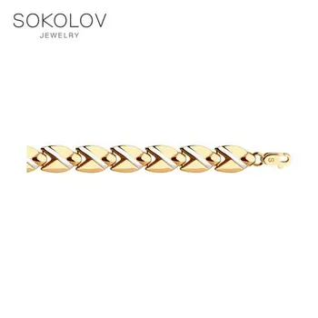 

Sokolov bracelet in gold, fashion jewelry, 585, women's male