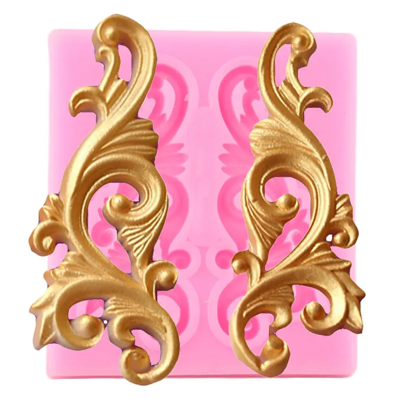 Baroque Relief Silicone Mold Clay Resin Mould Cake Border Fondant Molds