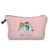 Cartoon Ladies Nurse Printed Cosmetic Bags Foldable High Capacity Women Makeup Bag Eco Reusable Storage Bag Chic Pencil Case 1