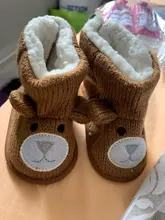 Botas de invierno para bebé, zapatos de oso de dibujos animados para recién nacido, botines para niño y niña, botines súper cálidos para nieve
