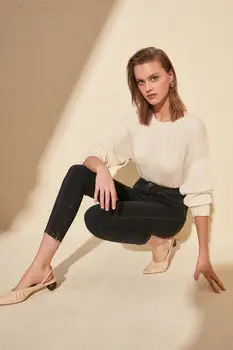 

Trendyol Stitch Detail Pettitoes Zipper High Waist Skinny Jeans TWOSS20JE0124